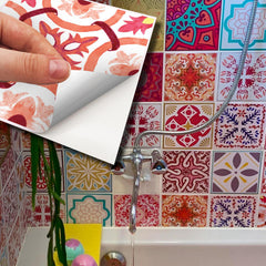 WALPLUS 72 Tile Stickers for Kitchen 15x15cm (6