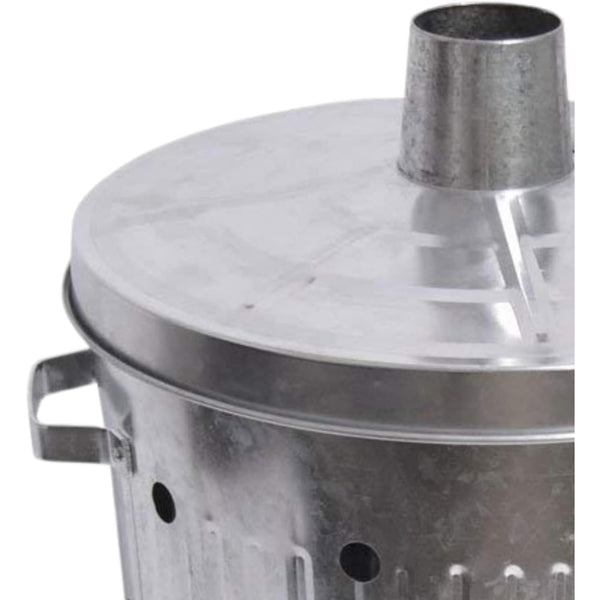 Trendi 90 Litre Extra Large 90L Galvanised Metal Incinerator Recycle Garden Rubbish Fire Wood Burner Burning Leaves