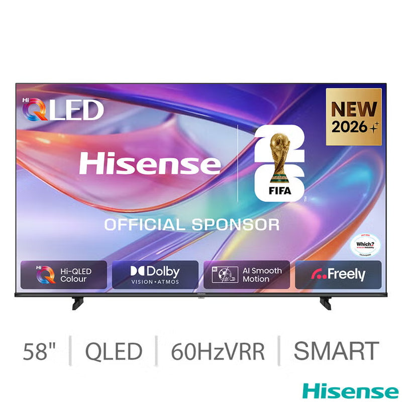 Hisense 58E7STUK 55 Inch QLED HD Smart TV