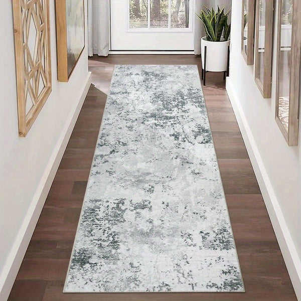 1pc Hallway Runner Rug Non Slip Carpet Runners 80x300cm Modern Abstract Hall Runner Carpet Runner Washable Kitchen Rugs for Hallway Entryway Kitchen Bedroom