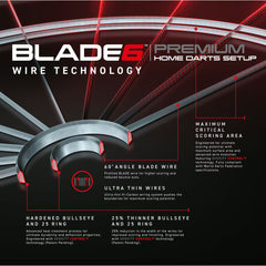 Winmau Blade 6 Dartboard with Darts & Oche Line