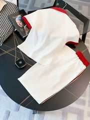 Sportswear Short-Sleeve T-Shirt and Wide-Leg Pants Set, 2025 Summer New Arrival, Age-Reducing 2pcs Set (Niannian)