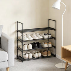 4-Layer Metal Shoe Rack Shoe Storage Organizer Shoe Storage Rack Save Space Used In Living Room Passage Corridors And Cloakrooms