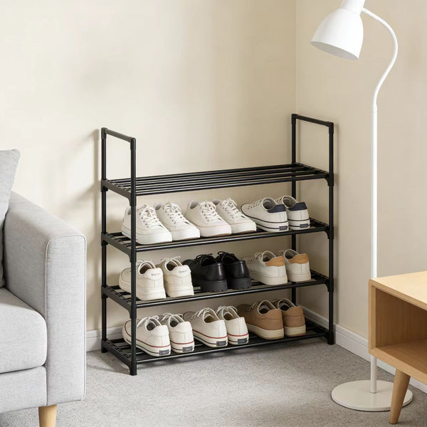 4-Layer Metal Shoe Rack Shoe Storage Organizer Shoe Storage Rack Save Space Used In Living Room Passage Corridors And Cloakrooms