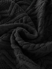 2025 Winter American Stand-Up Collar Half-Zip Knit Aran Sweater Mr. Pony Knitwear Pullover Card