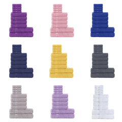 10pcs Pure Towels Bale Set 4 Face 4 Hand 2 Bath Towels Highly Absorbent