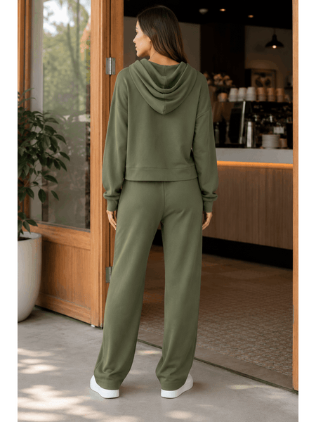 Women'S Soft Touch Tracksuit Set, Zip Up Hooded Jacket & Joggers, Casual 2pcs Lounge Wear Co Ord Outfit, Casual and Sports Wear, Gym Wear Street Wear
