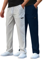 Two-Pc Men'S Casual Pants Men'S Straight-Leg Casual Work Pants Spring And Summer Thin Style