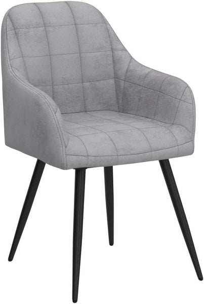 mcc direct 2x Faux Matte Suede Leather Dining Chairs Accent Chairs home & restaurants Adrian