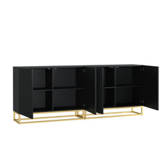 Ripple Duo 200cm Modern Sideboard with Fluted Doors and Storage