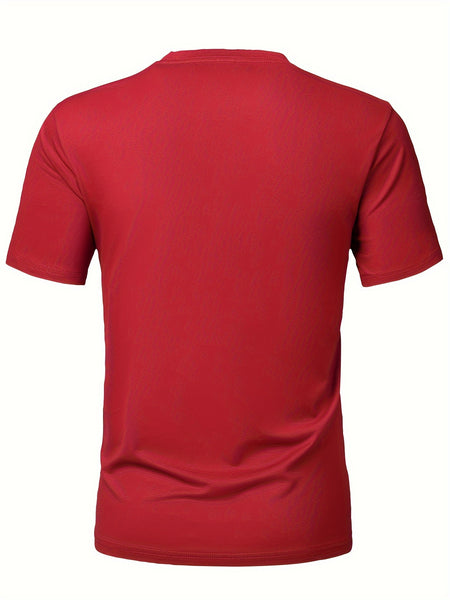 5pcs Men'S Short Sleeve T-Shirts Summer New Arrival Light Board Multi-Color Round Neck Clothing Pullover Casual Sports Apparel Men'S Tops