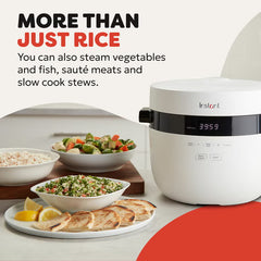 Instant Pot 5L / 20 Cup Rice Cooker & Steamer in White