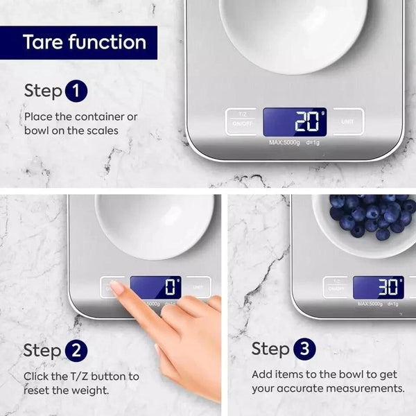 5kg Digital LCD Electronic Kitchen Cooking Food Weighing for Home and Professional Use