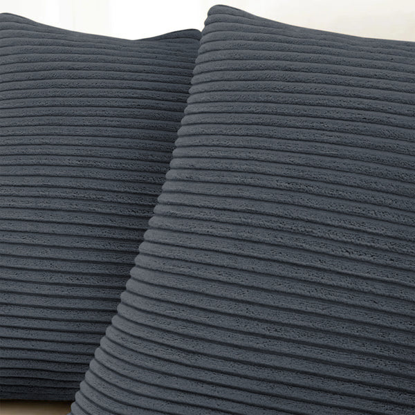 1pc Stripe Velvet Cushion Cover – Soft Luxury Cushion Case, Modern Textured Design, Machine Washable for Sofa & Bedroom Decor, Ideal Gift