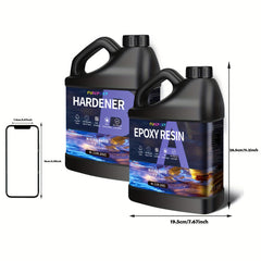 FUNEPOXY Epoxy Resin Kit 1:1 Crystal Clear Epoxy Resin for Table Top 500ml/1L/2L/4L/8L