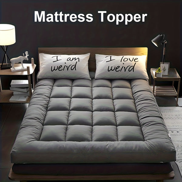 Hotel Quality 10cm Extra Thick Mattress Topper With Deep Fitted Elastic Corners Luxury Mattress Topper For All Seasons And for all Sizes Available Single, Small Double, Double, King, And Super King