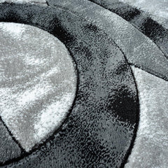 1pc Shaggy Rug – Retro Circle Pattern Dense-Pile Design – Super Soft, Non-Shed, Durable – Ideal for Bedroom, Living Room, Kitchen & Indoor Flooring