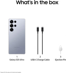 Galaxy S25 Ultra 5G (2025) 512GB Storage + 12GB RAM SM-S938B Qualcomm Snapdragon 8 Elite SIM Free Factory Unlocked Android 15 Smartphone - Available in Titanium Black / Titanium Grey / Titanium Silver Blue / Titanium White