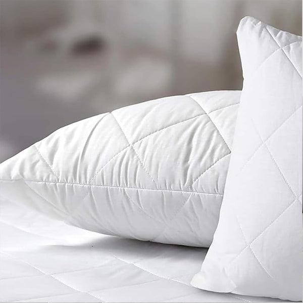 Adam Home 4 Pack Quilted Cushion Inserts Hypoallergenic Fluffy White Cushion Inner, Perfect Hollowfibre for Sofa Cushion Pads