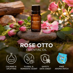Gya Labs Rose Essential Oils for Skin - 100% Pure Natural Rose Oil for Face, Hair, Diffuser, Perfume & Candle Making Scent Aromatherapy (10Ml)