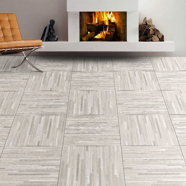 LIVINGANDHOME 24PCS Peel and Stick Non-slip Floor Tiles - 12