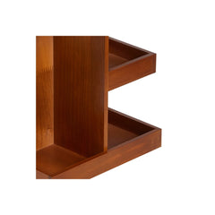 Wood Makeup Storage Box - 360-Degree Rotating Display Stand for Lipsticks, Skincare & Jewelry, Multi-Layer Organizer 22.5 * 22.5 * 27.5cm