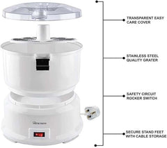 Electric 1kg Potato Automatic Peeler Machine - 6 Blades Peeler