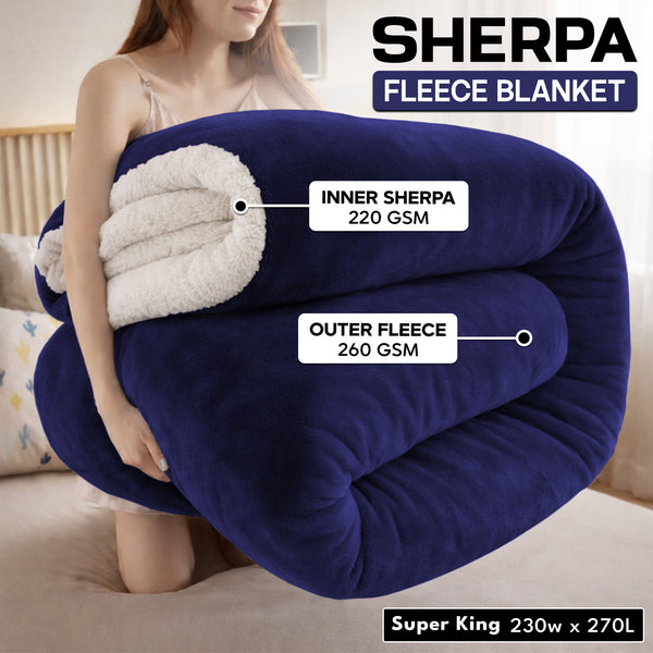 1pc Luxurious Double-Sided Sherpa Throw Blanket – Soft, Warm & Cozy Contemporary Blanket, Machine Washable, Perfect for Couch, Bed, Office & Travel, Ideal Gift