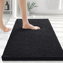 1pc Soft Chenille Bath Mat – Durable Chenille Rug with Non-Slip Backing, Stylish Bathroom Rug, Machine Washable Bath Mat, Non-Slip Area Rug for Shower Room & Home Use