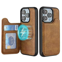 Few Millions Convenience Pro Magnetic Wallet Case - Secure Credit Card Holder, Full-Body Protection & Wireless Charging Support for Apple