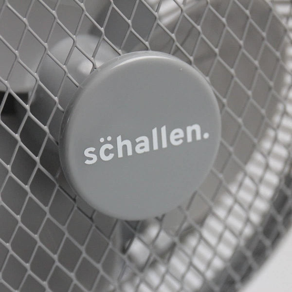 Schallen Grey Mini Table Fan Office Desk Home 6 Inch Small Electric Desk Fan Portable Air Cooling Fan Quiet Mini Desktop Fan with Tilt Function Worktop Office Home Bedroom PC Cooling Fan Compact Lightweight Air Circulator UK Plug Grey Black or White Porta