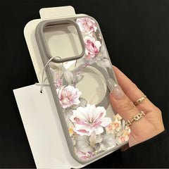 A Stunning And Vibrant Floral Design Phone Cover, for iPhone 16 Pro Max, 16 Plus, 15 Pro, 14, 13, 12, And 11, Featuring New Drop Protection And a Magnetic Closure.