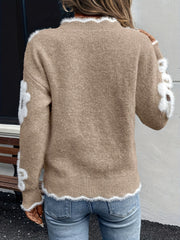 Elegant Floral Pullover for Women'S Fashion