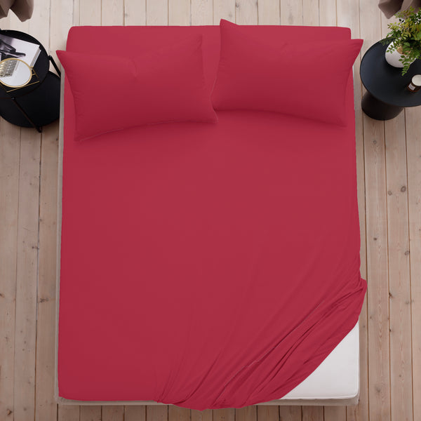 Surprise Colour Fitted Sheet OR Pillowcases | Ultra Soft Wrinkle Free Breathable Bed Sheet With Secure Fit Elasticated Corners | Fade Resistant & Easy Care | Random Colour Sent for Added Fun | LOCAL WAREHOUSE | UK BRAND