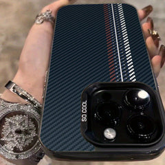 Phone Case: Carbon Fiber Texture Wallpaper Pattern Phone Case for iPhone 17 16 15 14 13 12 11 Plus Pro Max- Creative Fashion Design, Suitable for Both Men and Women, Gift for Friends, Family, Boyfriend, Girlfriend, Full Coverage Anti-drop Protection