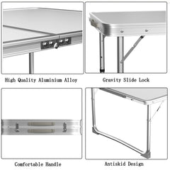 60cm Folding Table Heavy Duty, Trestle Table Indoor Outdoor Garden Catering Heavy Duty Folding Table, for Picnic Party Dinner Camping Buffet Wedding Market Garden Party Picnic,