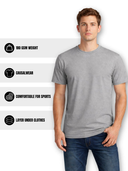 5 / 10 Pack Men'S Cotton T-Shirts – Super Soft Breathable Stretch Tees – Durable Comfort Fit Casual, Work or Sports Men'S Tops Multipack – Local UK Shipping