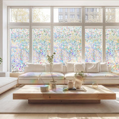 Frosted Window Film 39x23 Inch Self Adhesive Privacy Film Bubble Free Static Cling Anti-UV Glass Sticker Easy to Install for Home Office Bathroom Door Window Decor