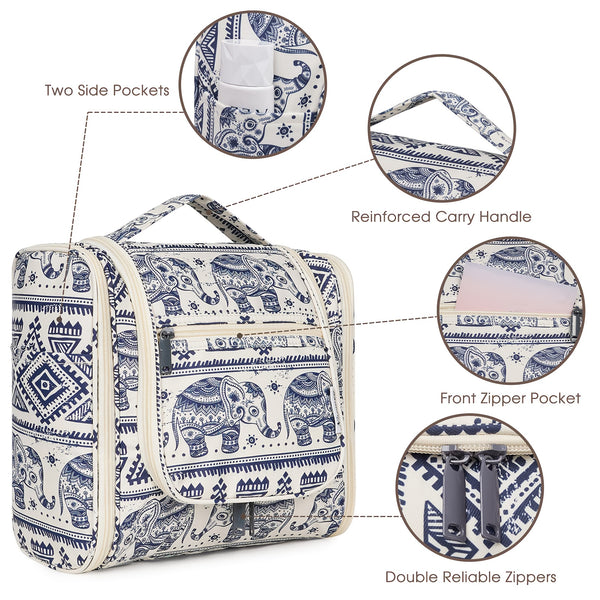 Hanging Toiletry Bag for Women Travel Makeup Bag Organizer Toiletries Bag for Cosmetics Essentials Accessories Best Toiletry Bag for International Travel Large Capacity Makeup Organizer Bag, Christmas Gift