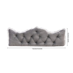 Large Ultra-Soft Comfortable Plush Backrest Pillow, Princess Style Reading Cushion, Neck and Back Support, Luxurious Fashionable Home Style Multifunctional Lace Ruffled Headboard Cushions, Suitable for Bedroom, Living Room, Dorm, Sofa Home Decor, Machine