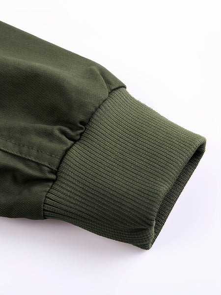 Men's Tactical Jacket with Multiple Pockets, Practical Workwear Style Coat
