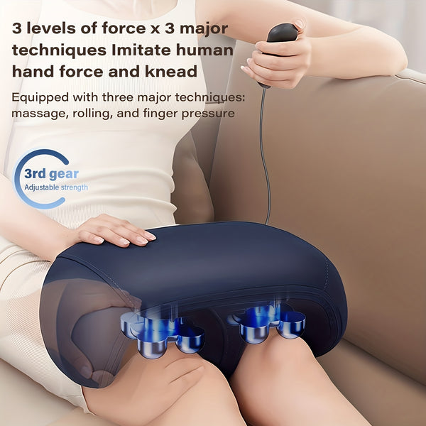 YUNSHAW Foot Massager Machine with Heat, 3 Heat Level & 3 Modes, Shiatsu Feet and Leg Massager, Kneading Rolling for Foot, Calf, Ankle, Leg, Plantar, Massage Gift for Mom/Dad/Women/Men (with Remote Control)
