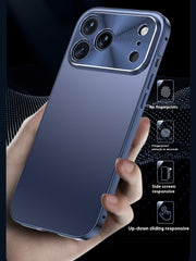 Phone Case: Magnetic Metal Phone Case for iPhone 17 Pro Max 2-in-1 Design Aluminum Alloy Frame Backplate Ultra Thin Protective Cover Comes
