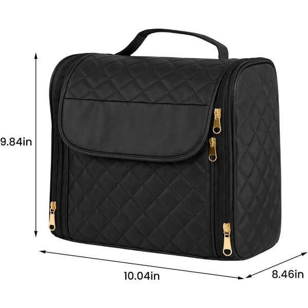 Hanging Toiletry Bag Large Makeup Bag for Women Travel Wash Bag Portable Cosmetic Case with Handle Travel Essentials Organiser for Full Size Cosmetics & Toiletries