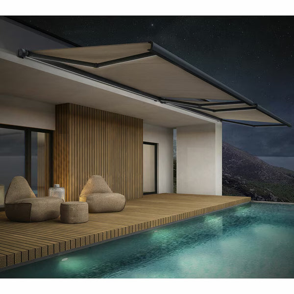 Olympus LED Awnings Hera Outdoor Patio Awning up to 3M Projection, Delivery Only