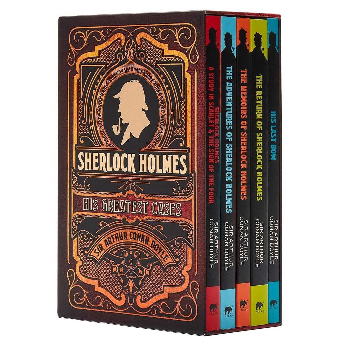 Sherlock Holmes His Greatest Cases By Arthur Conan Doyle 5 Books Collection Box Set - Paperback