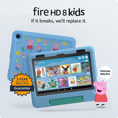 Amazon Fire HD 8 Kids Tablet (Newest Gen), Ages 3–7 | 3 GB Memory, Includes Ads-Free Books, Games and Videos That Children Love, 8