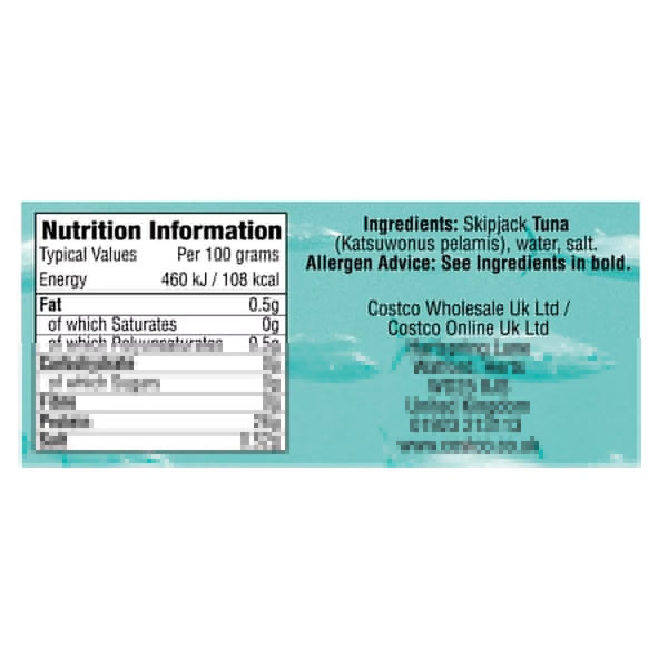 Kirkland Signature Skipjack Tuna Steak in Brine, 12 X 200G