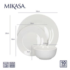 Mikasa Alexis Dinnerware Set, 12 Piece
