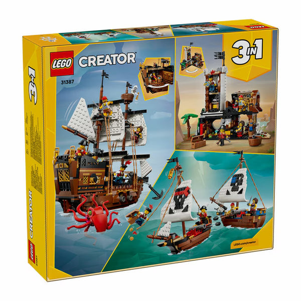 LEGO Creator 3-In-1 Iconic Pirate Ship - Model 31387 (9+ Years)